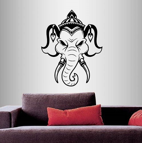 In-style Decals Wall Vinyl Decal Home Decor Art Sticker Indian Elephant ...