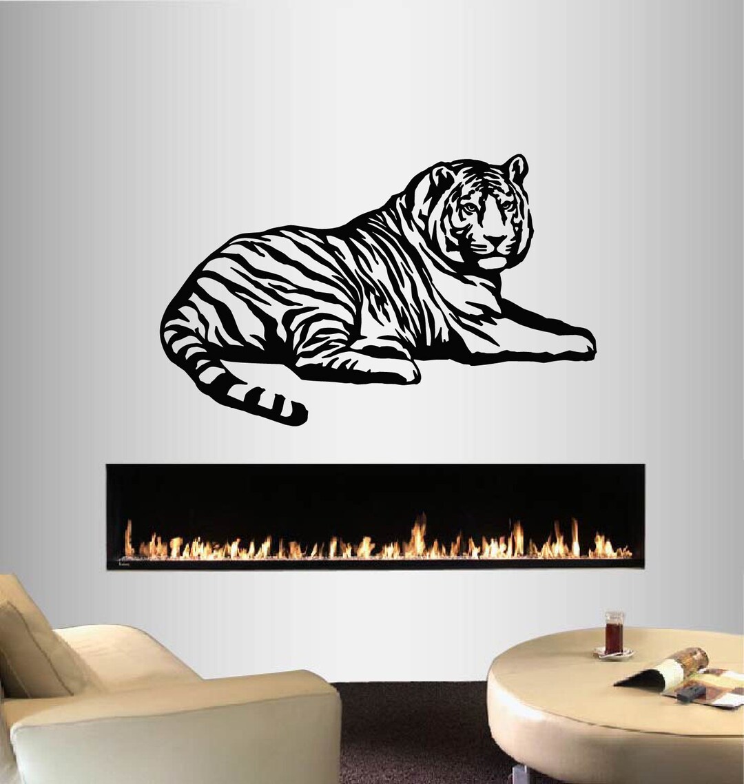 In-style Decals Wall Vinyl Decal Home Decor Art Sticker Lying Tiger ...