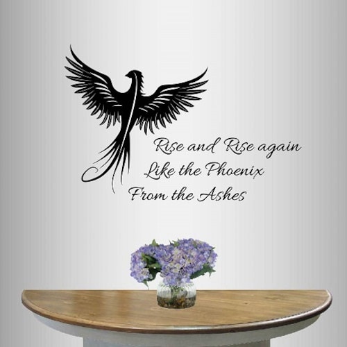 Phoenix Wall Decal Sticker Art Decor Bedroom Design Mural Etsy