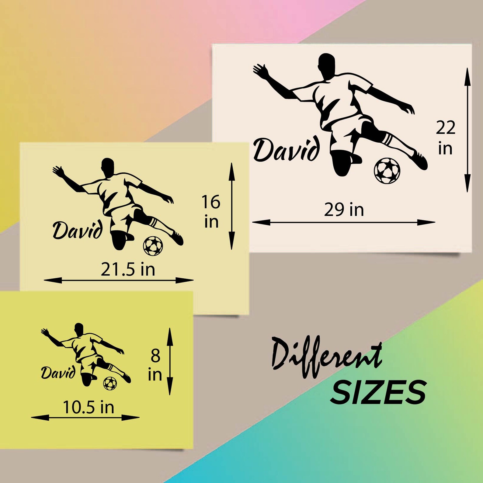In-style Decals Wall Vinyl Decal Home Decor Sticker Soccer Player ...
