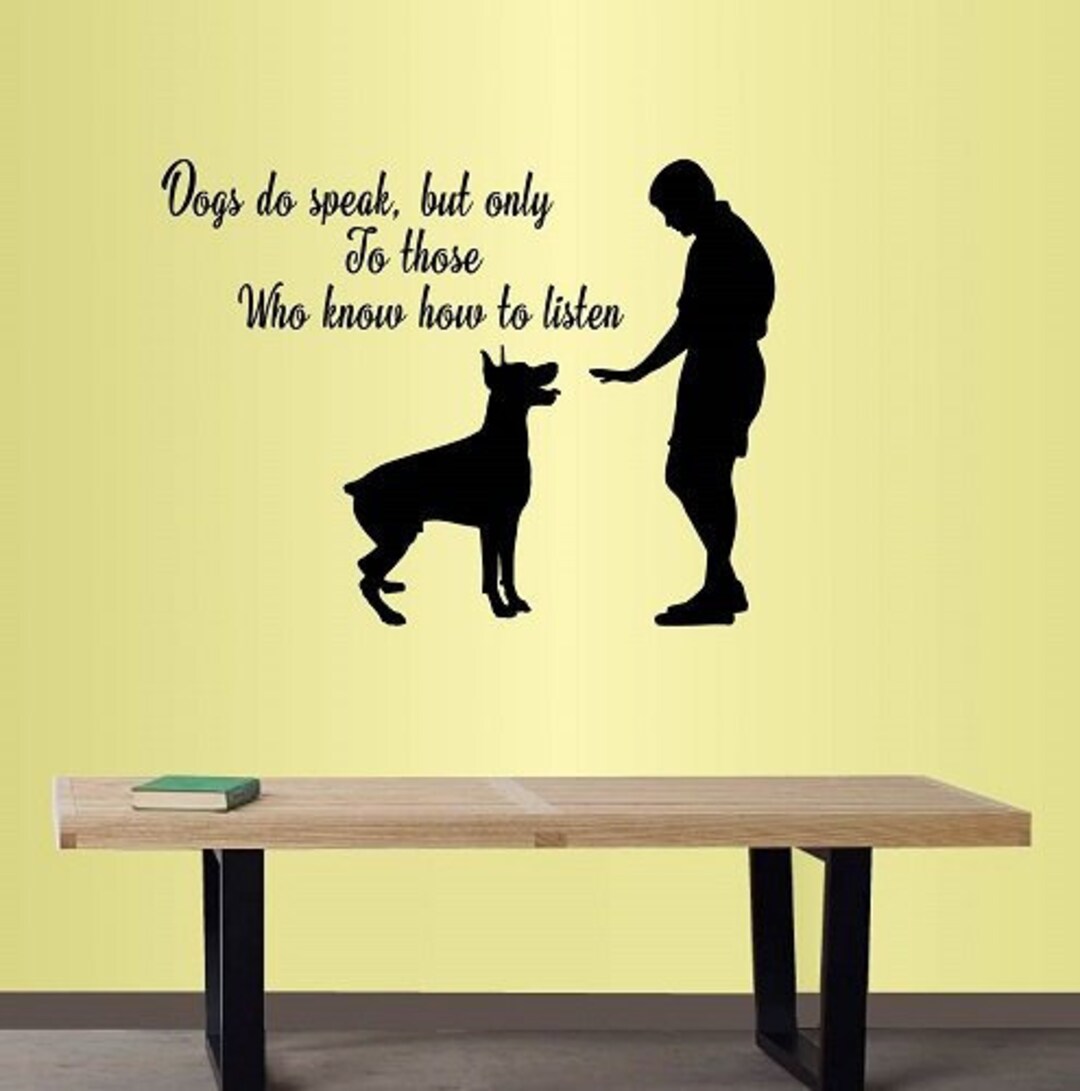 In-style Decals Wall Vinyl Decal Home Decor Art Sticker Dogs Speak, but ...