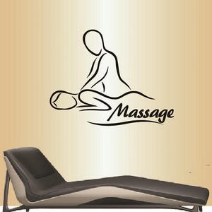 In-Style Decals Wall Vinyl Decal Home Decor Art Sticker Massage Spa Salon Therapy Girl Woman People Relax Removable Mural Design 214