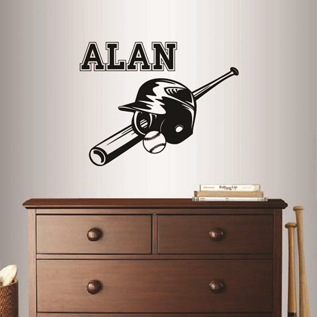 In-style Decals Wall Vinyl Decal Home Decor Art Sticker Baseball Bat ...