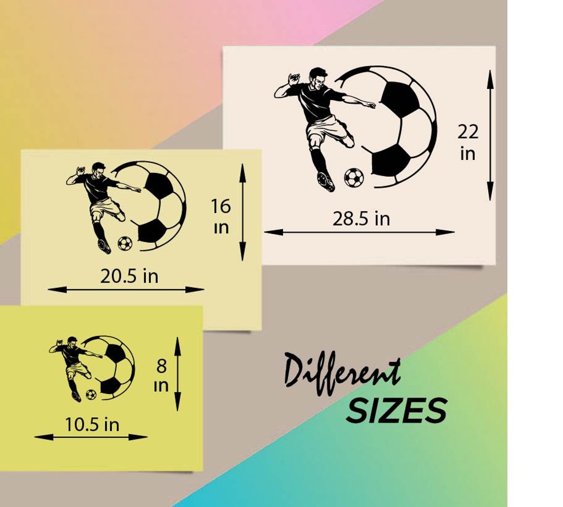 In-style Decals Wall Vinyl Decal Home Decor Art Sticker Soccer Player ...