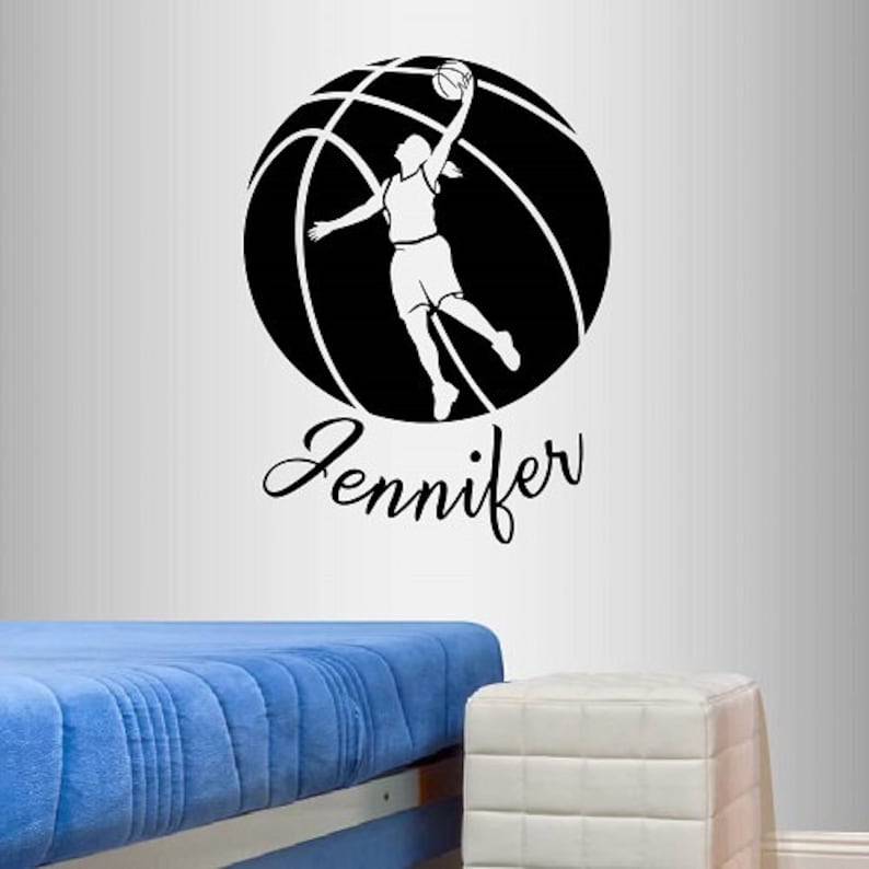 14 x 28 Design with Vinyl JER 1106 2Dunking Basketball Player Scoring Vinyl Wall Decal 14 x 28 Design with Vinyl JER 1106 2Dunking Basketball Player Scoring Vinyl Wall Decal