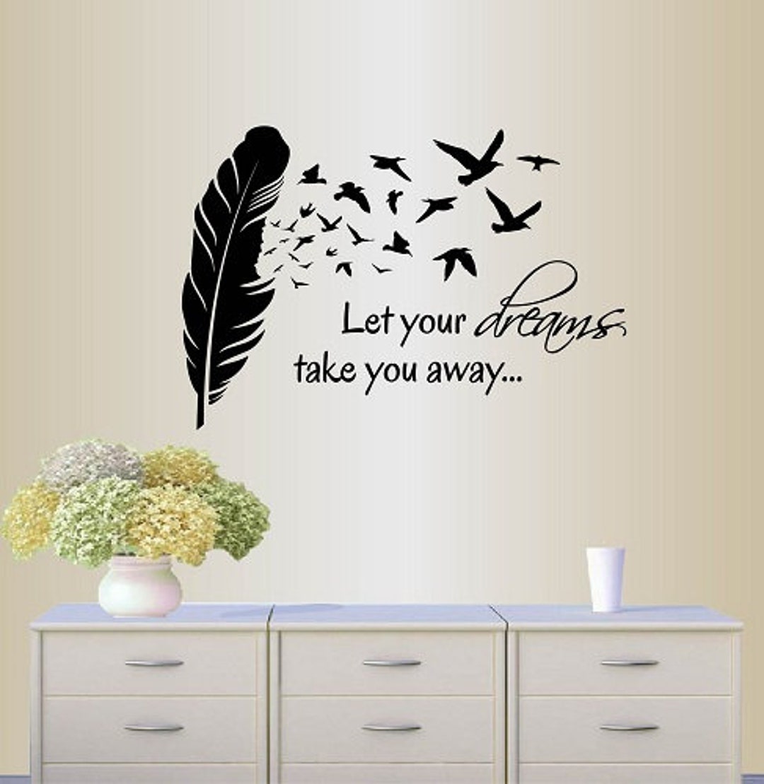 In-style Decals Wall Vinyl Decal Art Sticker Let Your Dreams Quote