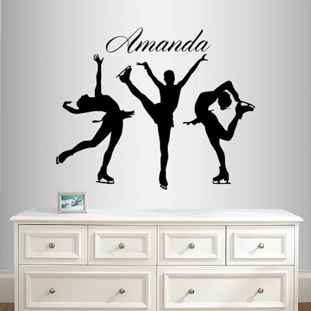 In-style Decals Wall Vinyl Decal Home Decor Art Sticker Figure Skating ...