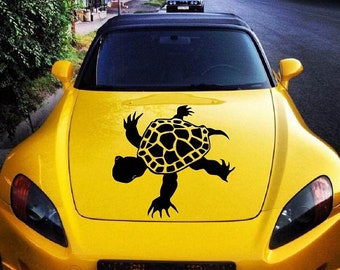 In-Style Decals Vehicle Auto Car Décor Vinyl Decal Art Sticker Turtle Sea Ocean Wild Animal Removable Stylish Design for Hood 1212