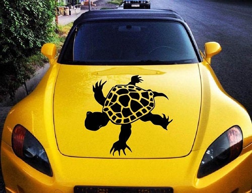 In-style Decals Vehicle Auto Car Décor Vinyl Decal Art Sticker Turtle Sea  Ocean Wild Animal Removable Stylish Design for Hood 1212 