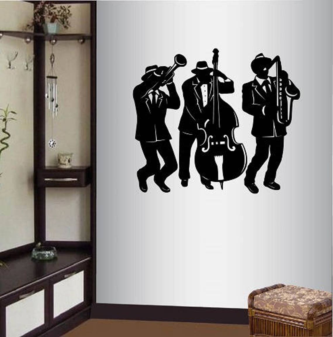 In-style Decals Wall Vinyl Decal Art Sticker Jazz Band Musicians Jazz ...