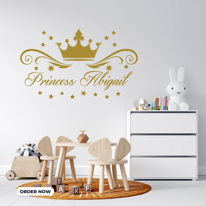 In-style Decals Wall Vinyl Decal Home Decor Art Sticker Princess Crown ...