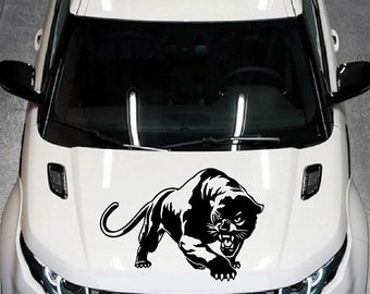 In-Style Decals Vehicle Auto Car Décor Vinyl Decal Art Sticker Prowling Panther Wild Animal Removable Design for Hood 1115