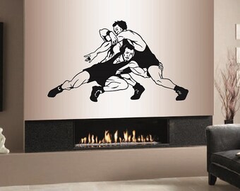 In-Style Decals Wand Vinyl Aufkleber Home Decor Art Sticker Wrestling Match Ringer Sport Jungen Zimmer Abnehmbare Stilvolle Wandgestaltung 983
