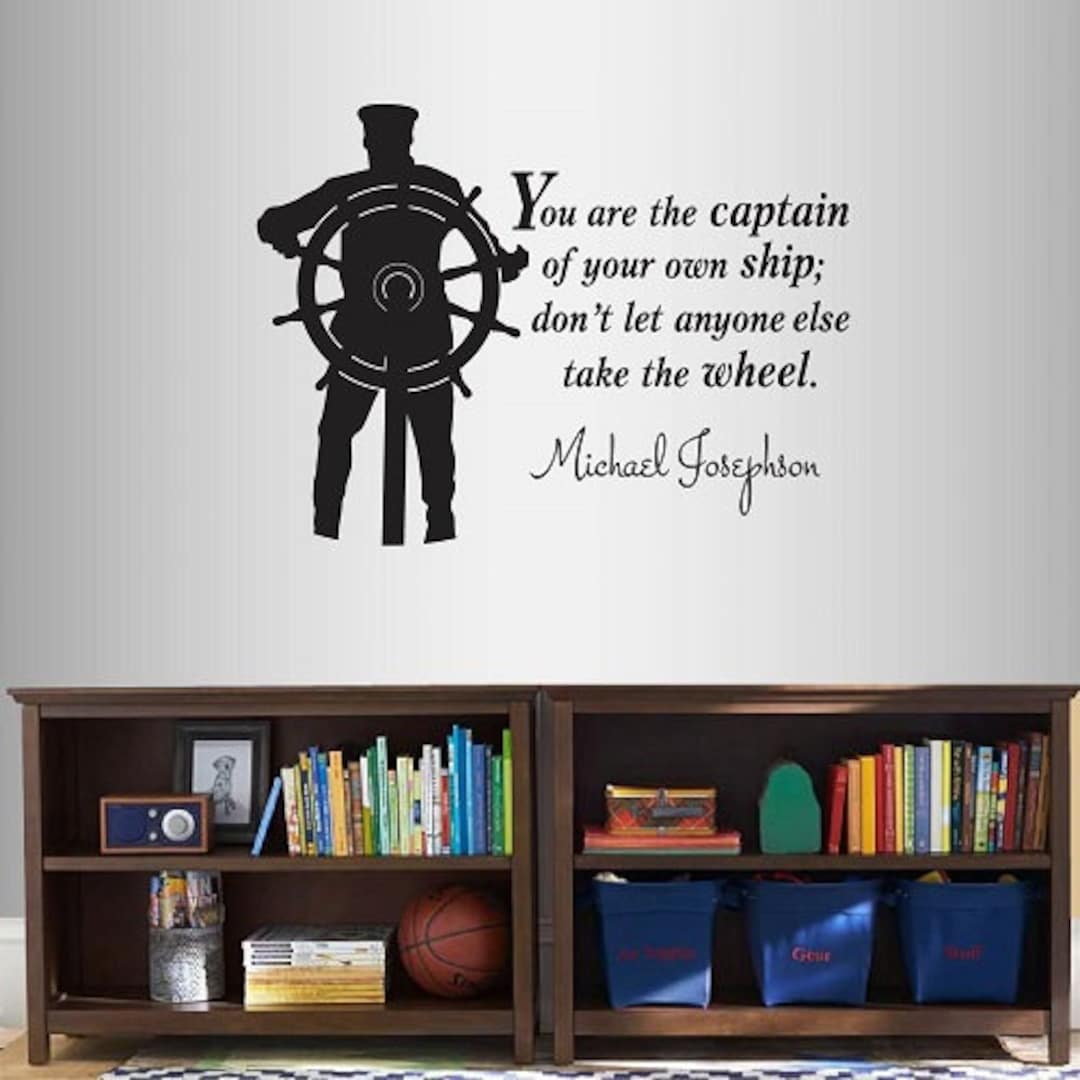In-style Decals Wall Vinyl Decal Home Decor Art Sticker You Are Captain ...