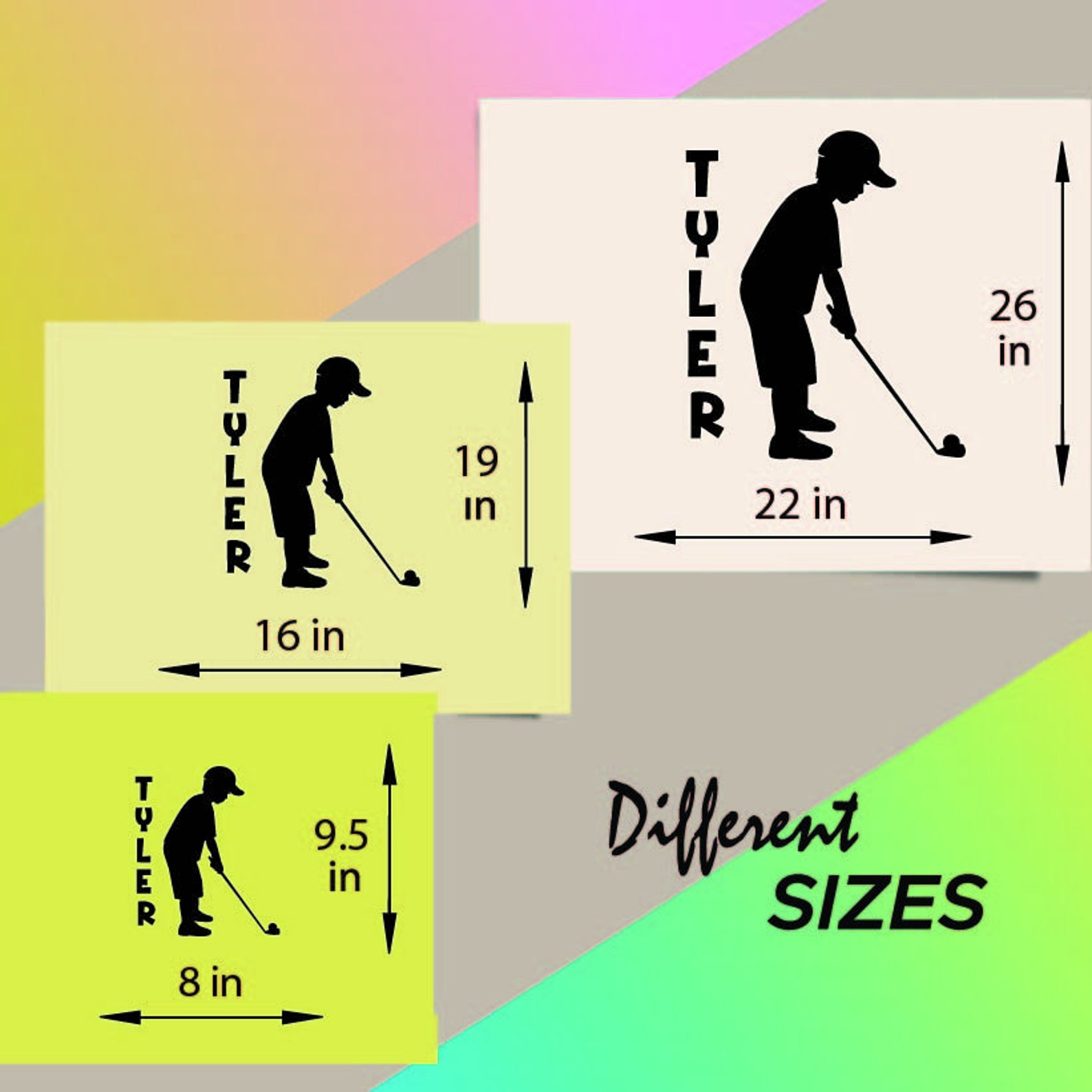 In-style Decals Wall Vinyl Decal Home Decor Art Sticker Custom Name Boy ...