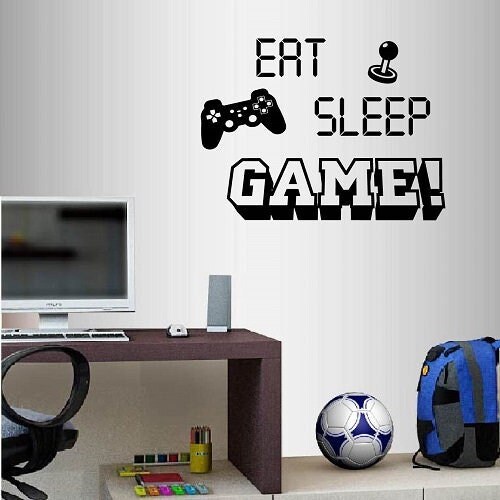 In-style Decals Wall Vinyl Decal Home Decor Art Sticker Eat Sleep Game ...