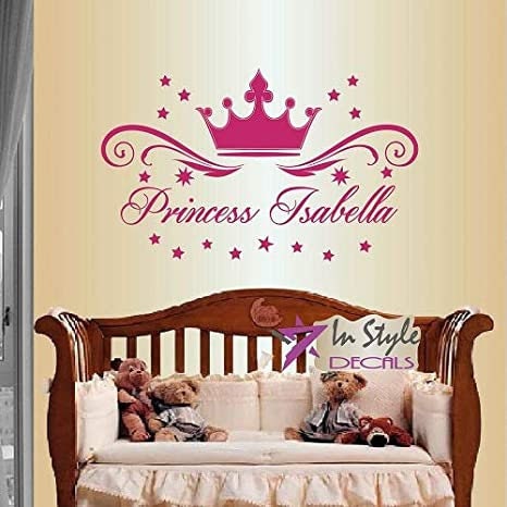 In-style Decals Wall Vinyl Decal Home Decor Art Sticker Princess Crown ...