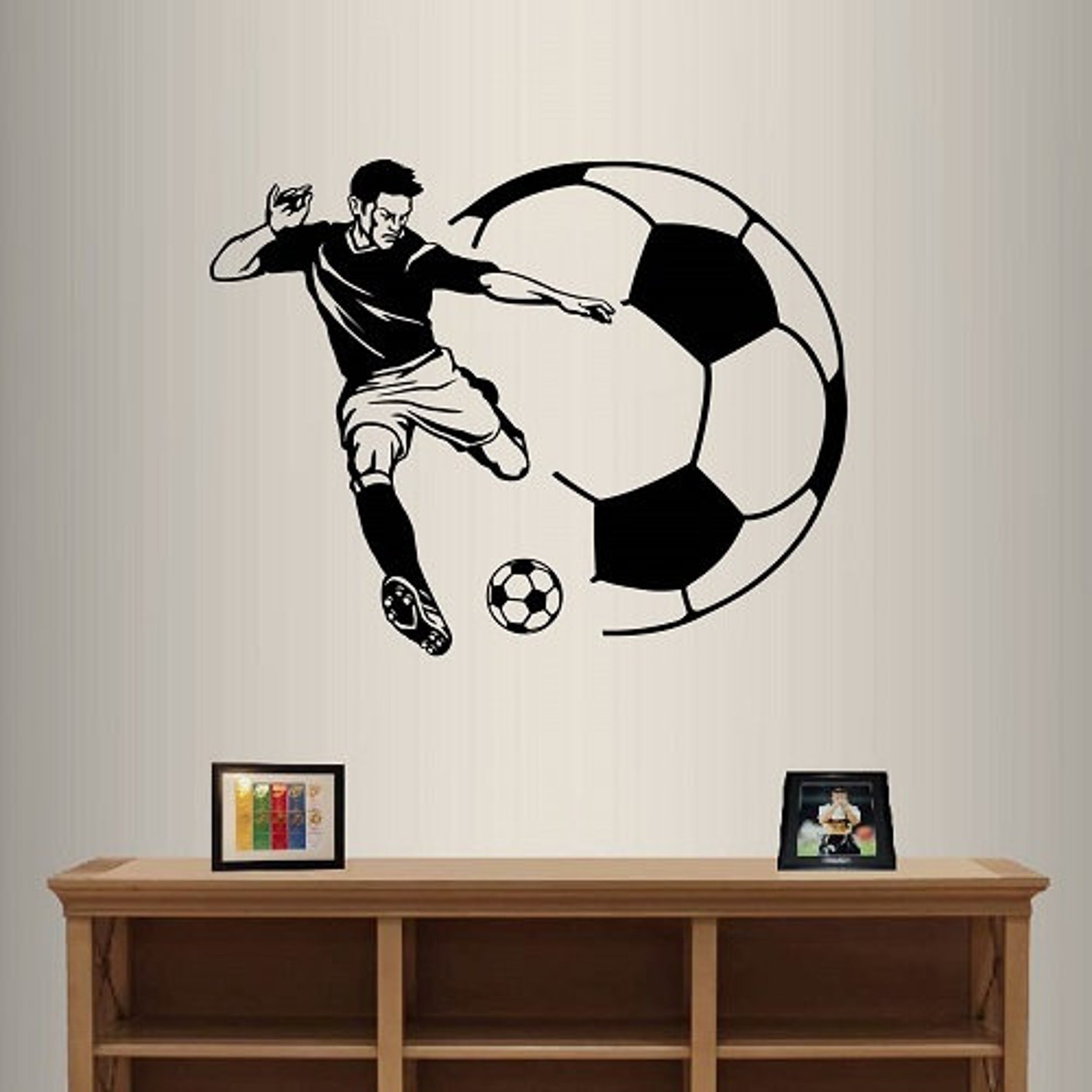 In-style Decals Wall Vinyl Decal Home Decor Art Sticker Soccer Player ...