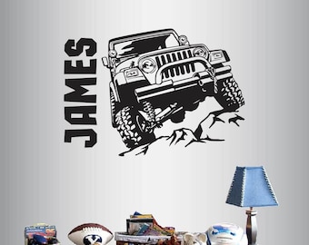 In-Style Decals Wall Vinyl Decal Car Truck Dirt Custom Name Man Boy Girl Teen Kids Room Removable Stylish Mural Unique Design 2812