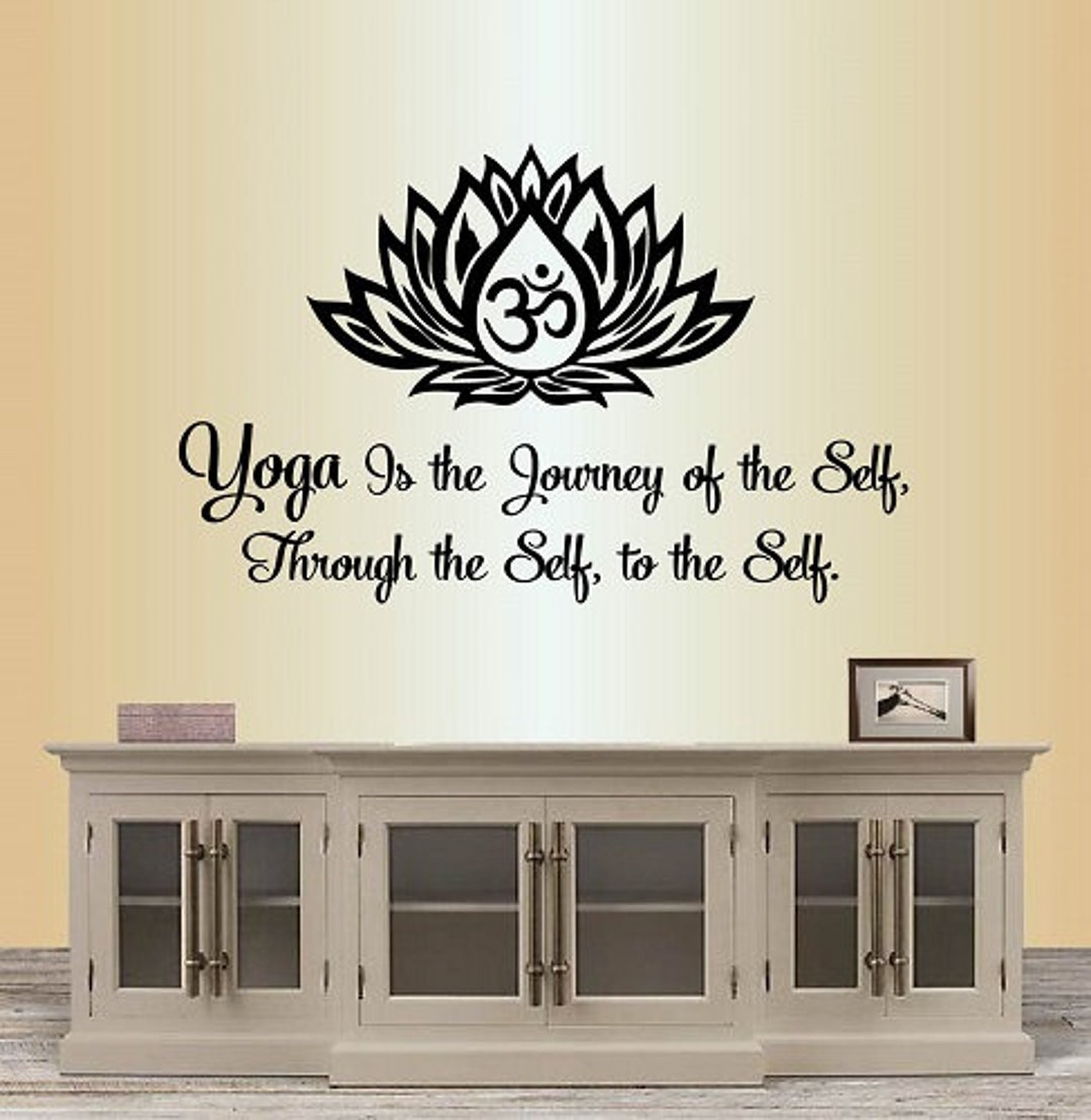 In-style Decals Wall Vinyl Decal Home Decor Art Sticker Yoga is Journey ...