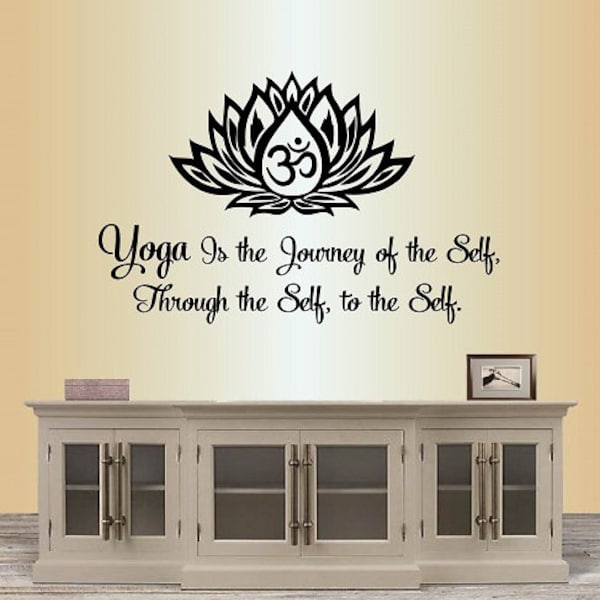 Yoga Wall Decal Etsy