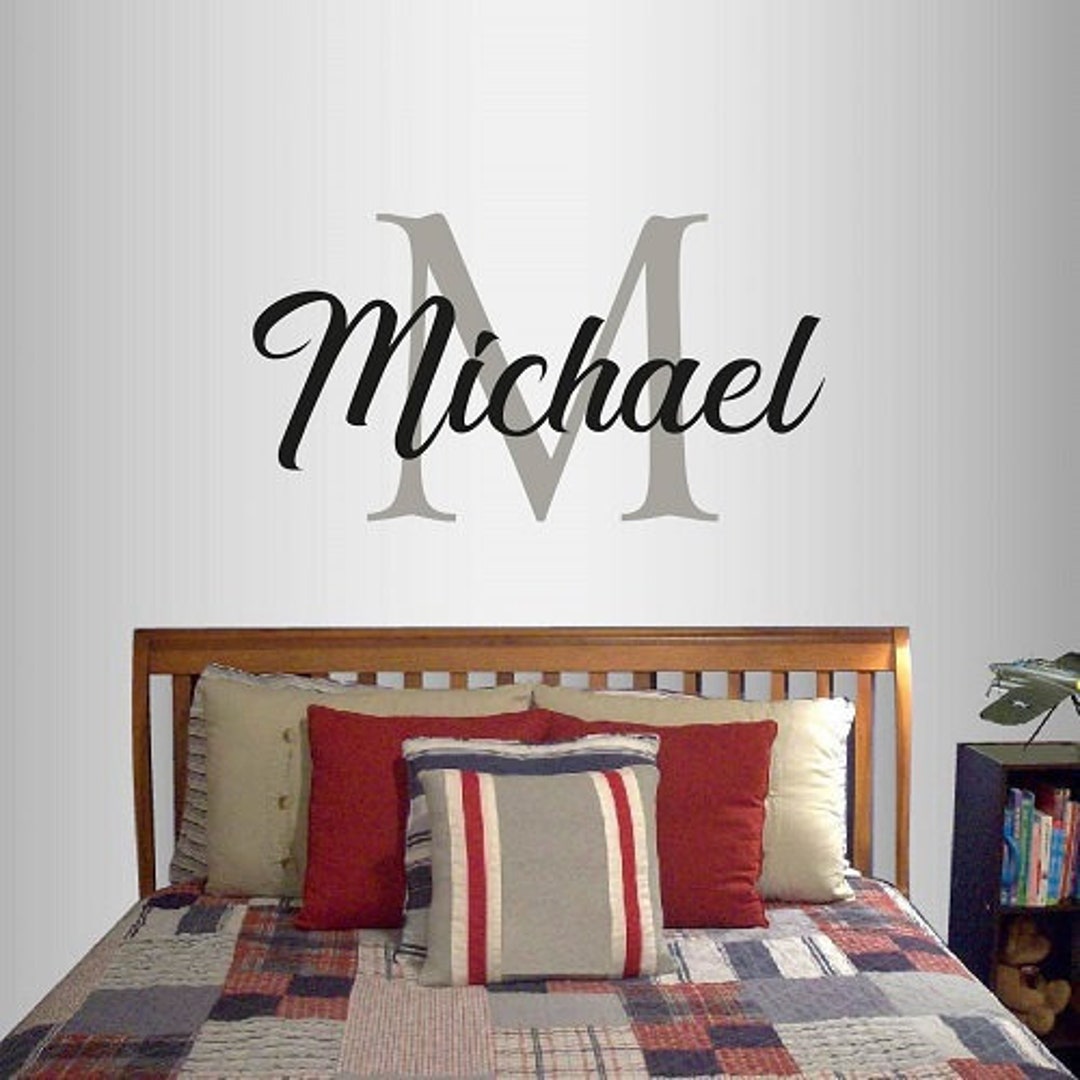 In-style Decals Wall Vinyl Decal Home Decor Art Sticker Custom Boy Name ...
