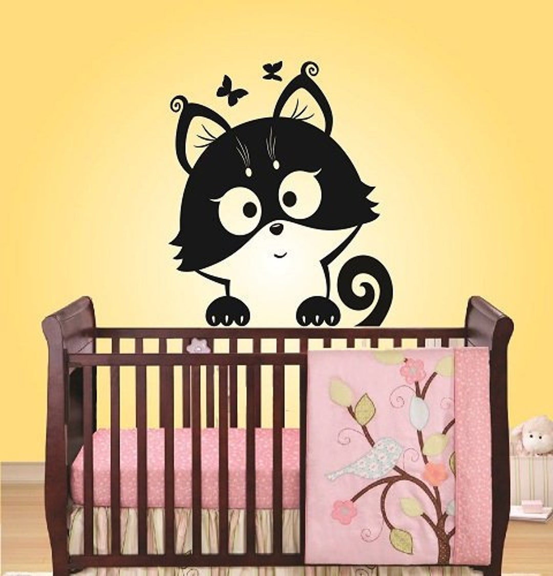 In-style Decals Wall Vinyl Decal Home Decor Art Sticker Cartoon Kitten ...
