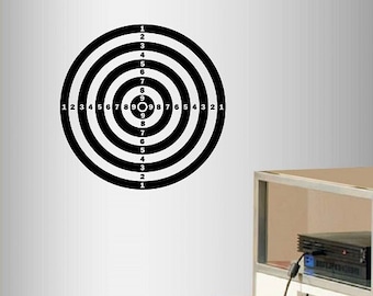 In-Style Decals Wall Vinyl Decal Home Decor Art Sticker Darts Target Shooting Target Kids Girl Boy Games Play Room Stylish Design 1844