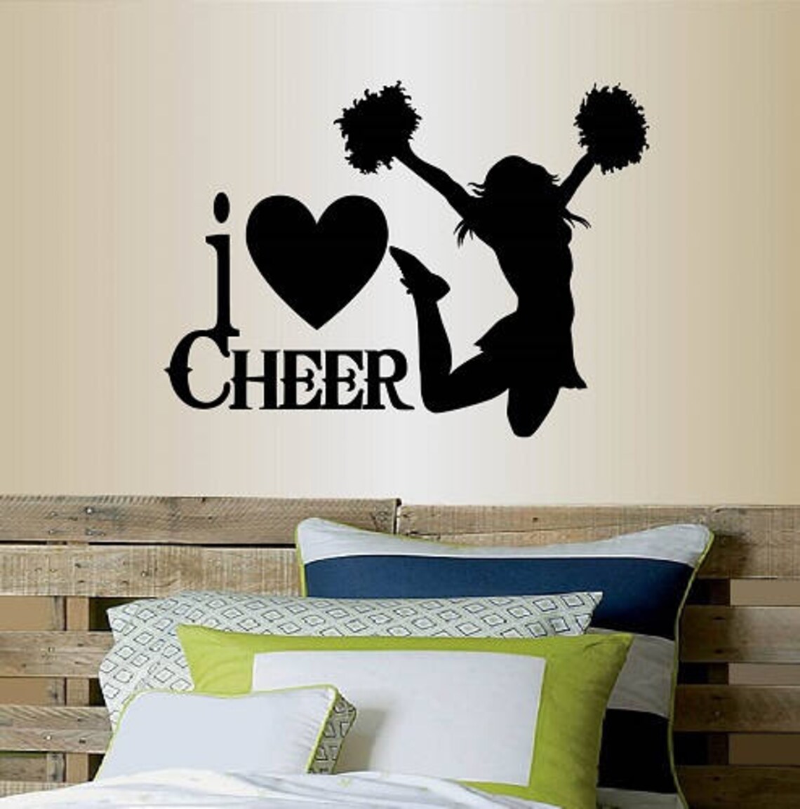 In-style Decals Wall Vinyl Decal Home Decor Art Sticker I Love Cheer ...
