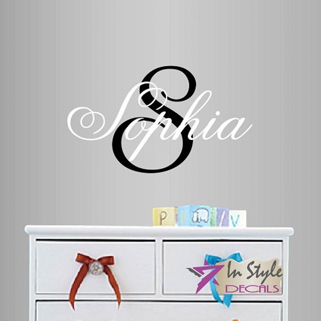 In-style Decals Wall Vinyl Decal Home Decor Art Sticker Custom Name ...