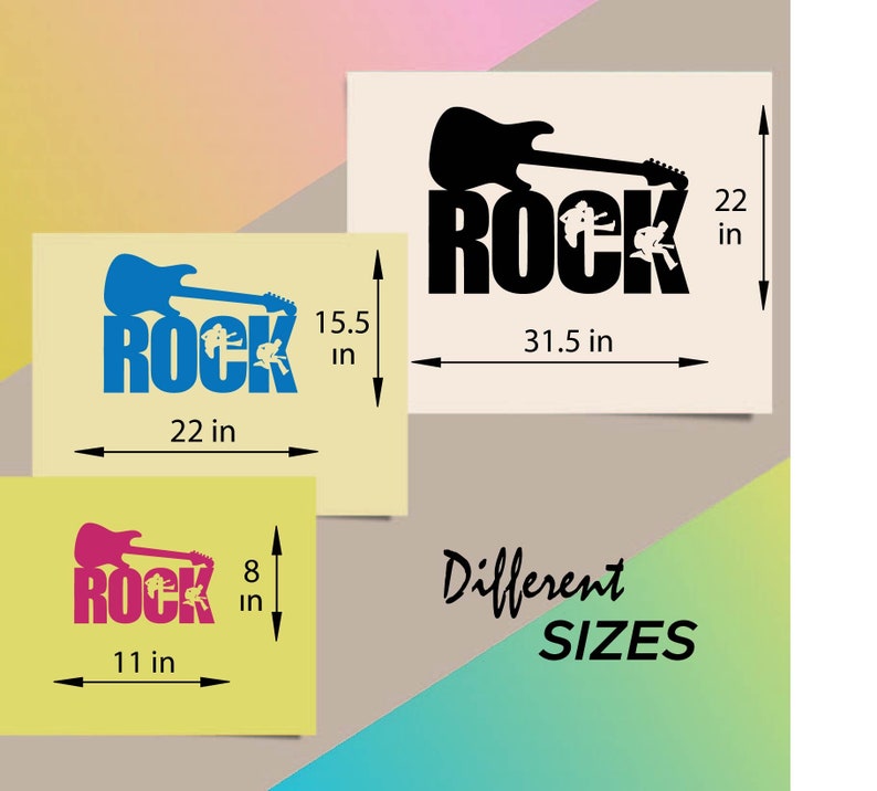 In-style Decals Wall Vinyl Decal Art Sticker Rock Music - Etsy