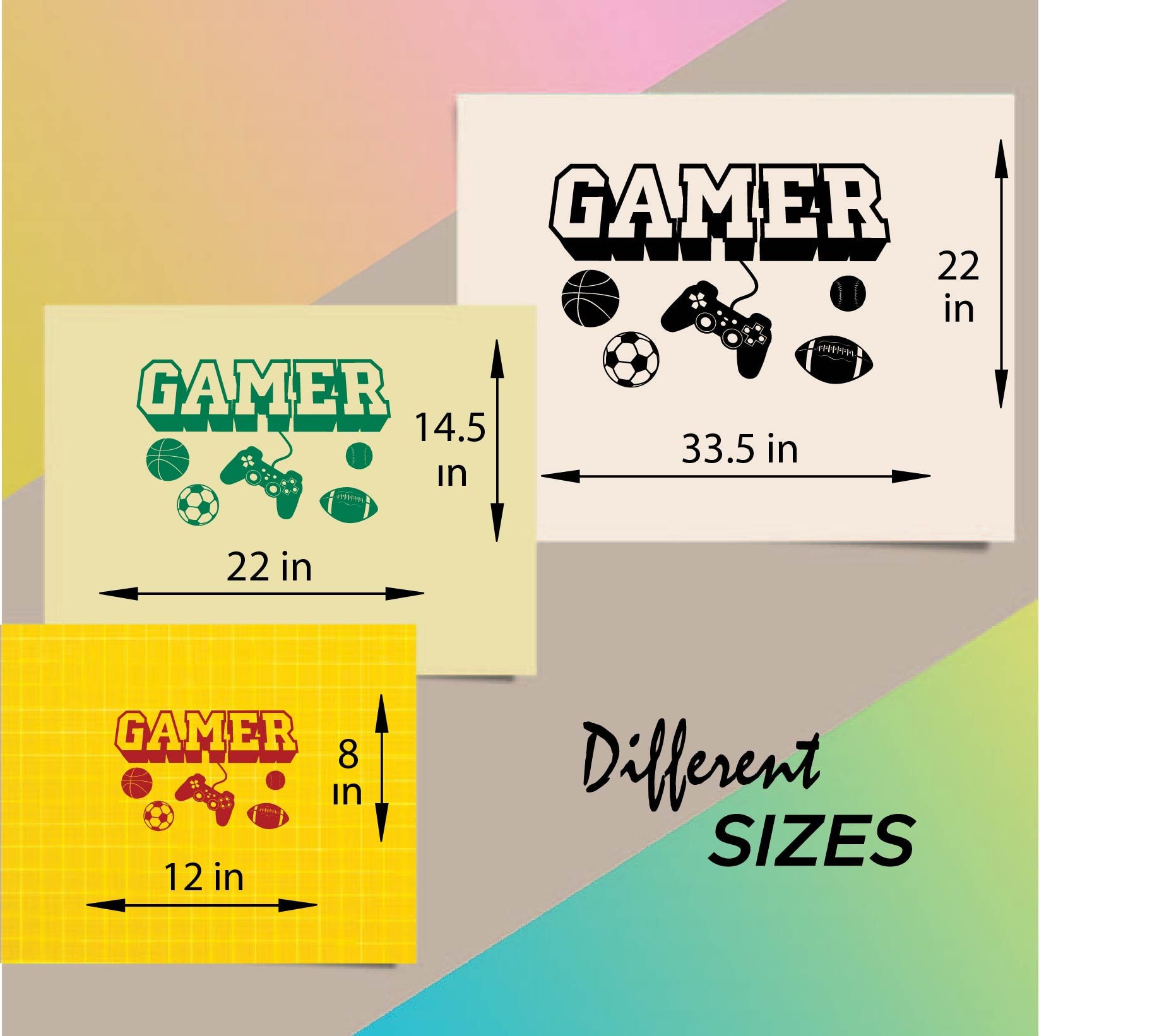 In-style Decals Wall Vinyl Decal Home Decor Art Sticker 3D Gamer Boy ...