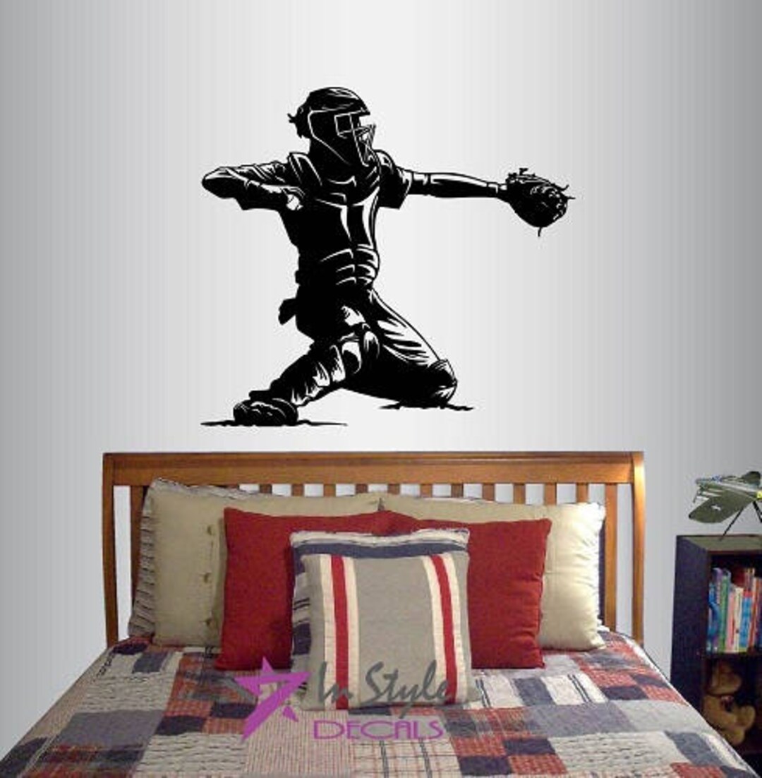 In-style Decals Wall Vinyl Decal Home Decor Art Sticker Baseball ...