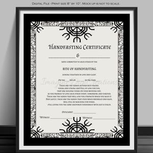 Handfasting Blessing, Handfasting, Old Norse, Wedding Gift, Engagement, Viking, Celtic, Druid, Housewarming,Love,Instant Download, Printable