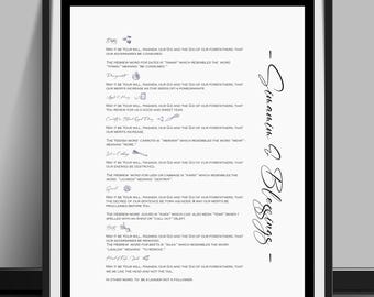 Rosh Hashanah Simanim Blessings Print: Modern English Prayers (Digital Download)
