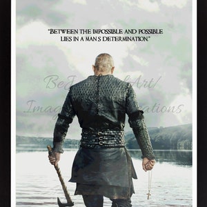 Viking Ragnar Quote Print: Inspirational Wall Art (Digital Download)