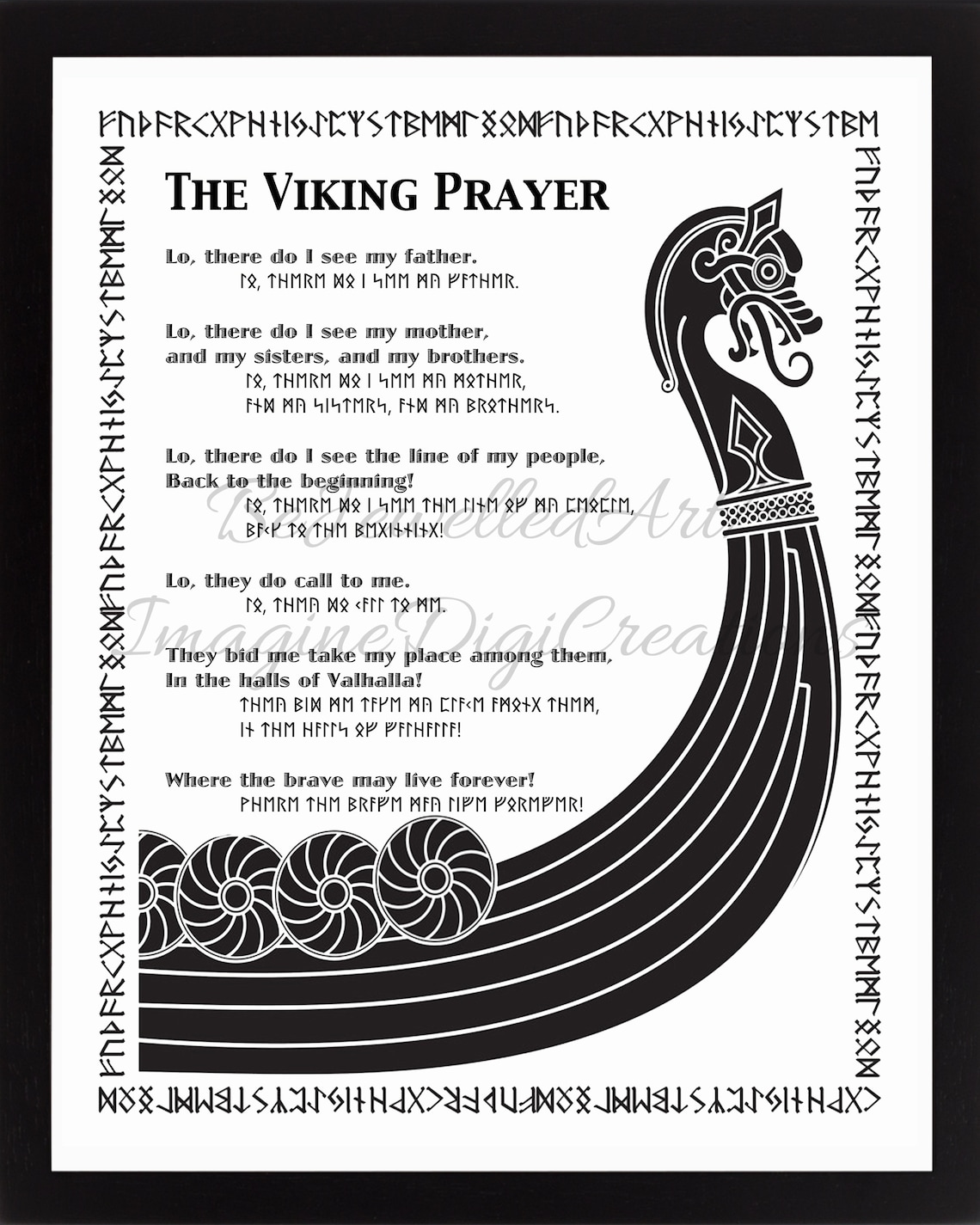 Viking Prayer Digital Prints Instant Print (Instant Download) - Etsy
