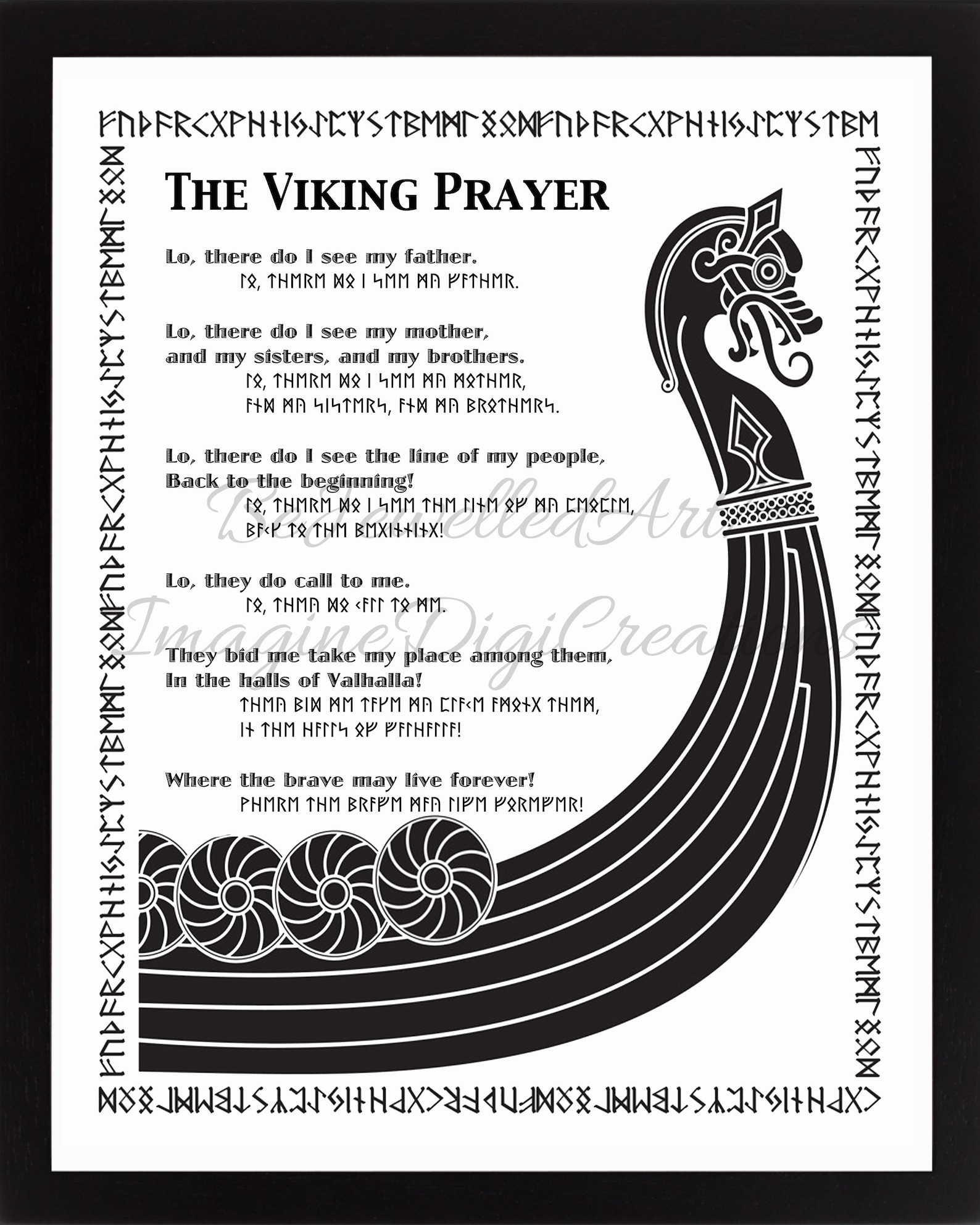 Viking Prayer, Digital Prints, Instant Print, Vikings, Valhalla, Viking