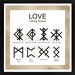 Viking Runes Love Print: Bind Runes, Futhark Symbols (digital Download ...