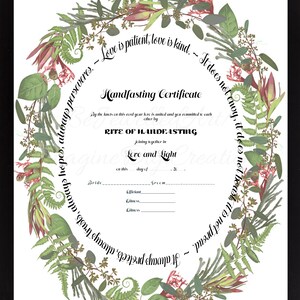 Handfasting, Wedding Blessing, Wedding Gift, Engagement, Watercolour Background, Pastels,Blessing, Love,Instant Download, Printable, Digital