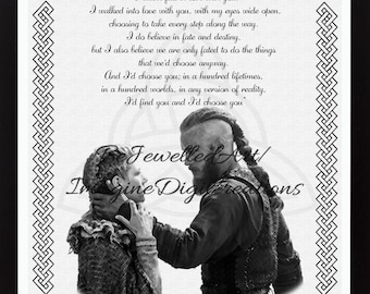 Coppia vichinga, Handfasting, Amore, Cuore, Citazioni d&#39;amore, Celtico, Pagano, Fidanzamento, Matrimonio, Anniversario, Sposa, Sposo, Regalo, Download DIGITALE
