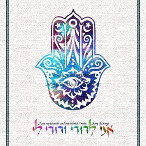 Wedding, Wedding Wows, Wedding Gift, Wedding Blessing, Housewarming, Engagement, Hamsa, Eye, Blessing, Instant Download, Printable, Couples