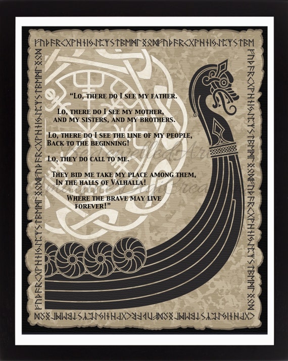 Viking Prayer Digital Prints Instant Print Vikings | Etsy UK