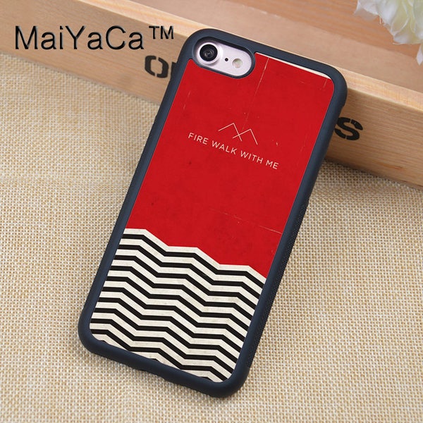 Twin Peaks Style Printed Soft Rubber Phone Cases For iPhone 6 6S Plus 7 7 Plus 5 5S 5C SE 4 4S Back Cover Shell