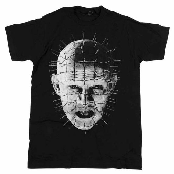 Hellraiser - Movie Pinhead Up-close Black T-shirt - BRAND NEW O 