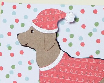 Dog Christmas Cards Merry Christmas Dog Cards Holiday Card | Etsy