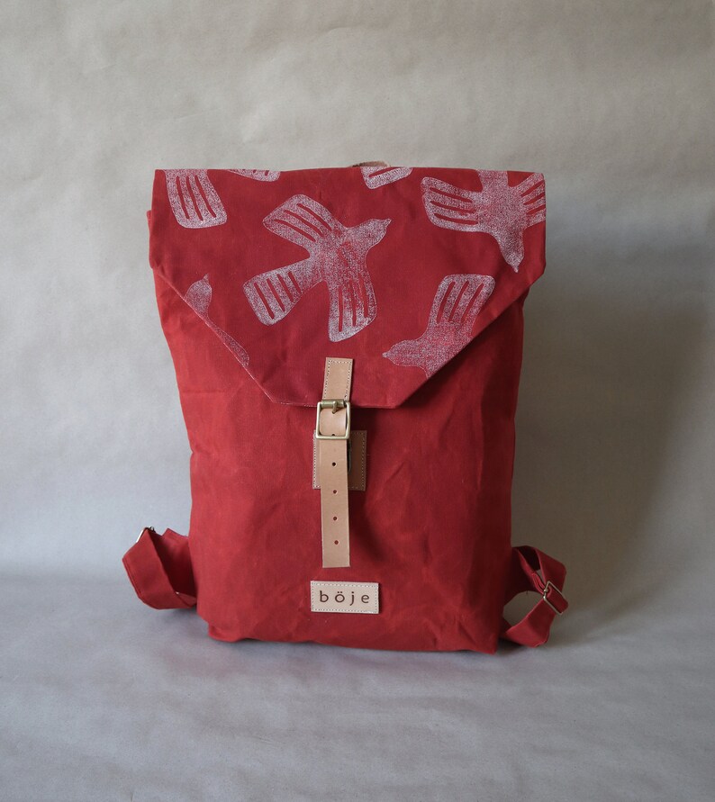 waxed canvas backpack pattern