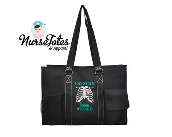 XRay Tech Gift for Radiologist Gift for Her Radiology Life Making a Difference Personalized Printed Tote Bag with Mesh Pockets