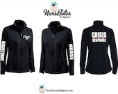 CRISIS RESPONSE Nurse Jacket - ER Nurse Jacket - Emergency Nurse Fitness Apparel - Personalized Medical Apparel