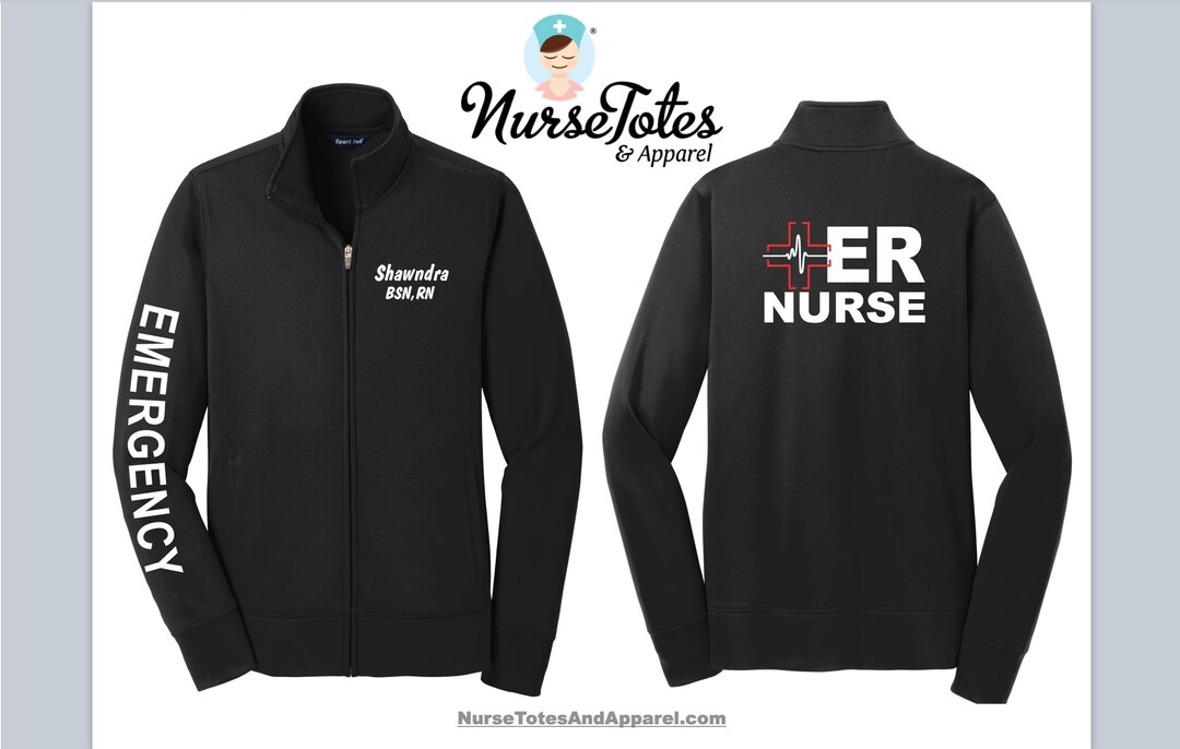 ER Nurse Jacket Warm Jacket Men and Women's Sizes Emergency Nurse